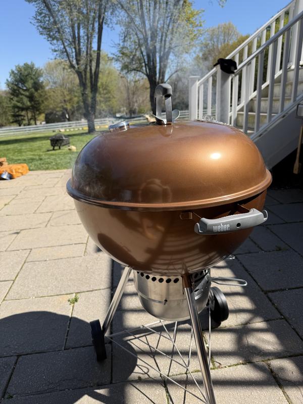 Weber Original Kettle Premium 22 in. Charcoal Grill in Black with