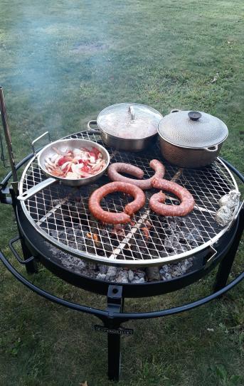 Rivergrille Cowboy 31 In Charcoal Grill And Fire Pit Gr1038