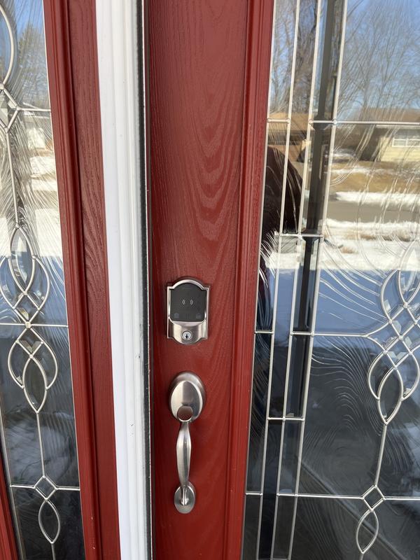Schlage Century Matte Black Electronic Connect Smart