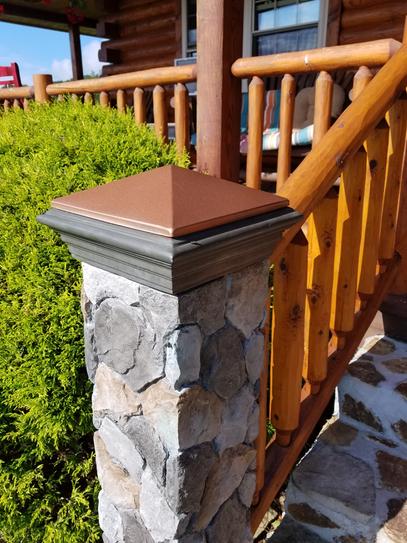 Protectyte 9-1/4 in. Diameter Stainless-Steel Piling Cap Pan Style