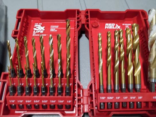 Milwaukee Black Oxide Step Drill Bit Set with Titanium Drill Bit