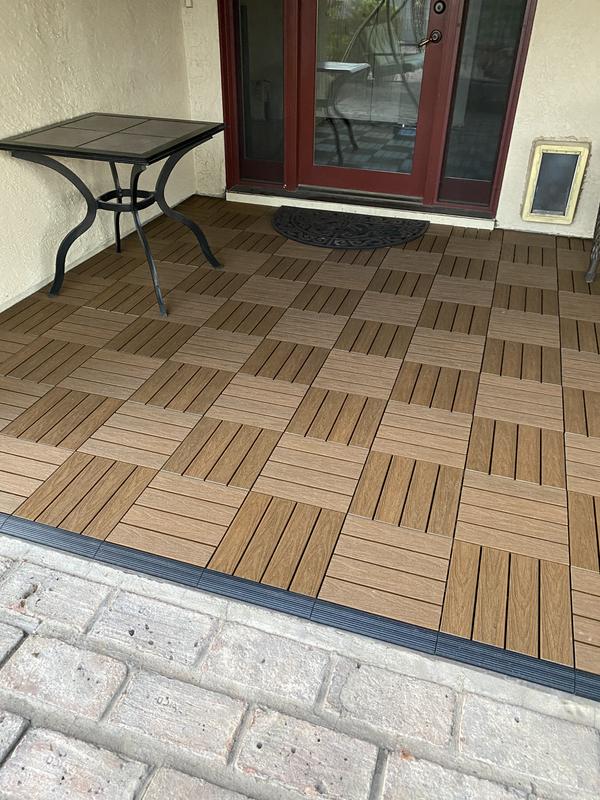 deckです NewTechWood UltraShield Naturale 1 ft. x 1 ft. Composite