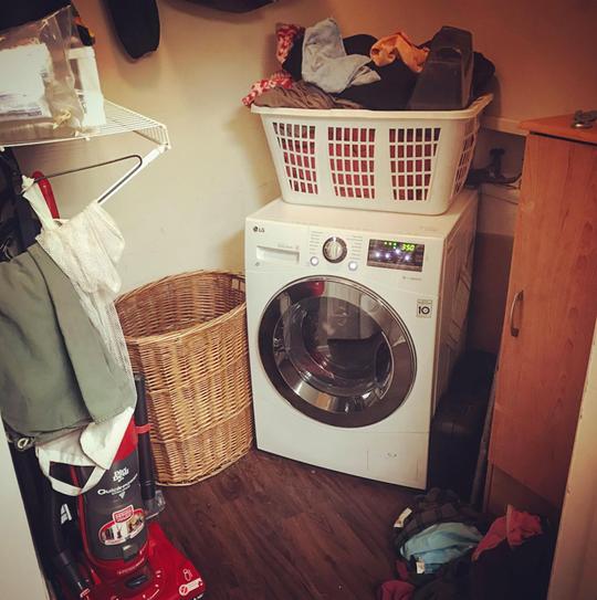 LG Electronics 2.3 cu. ft. White Compact AllinOne Front Load Washer