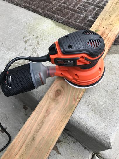 BLACK+DECKER 2.4 Amp Corded 5 in. Random Orbital Sander BDERO600 - The Home  Depot