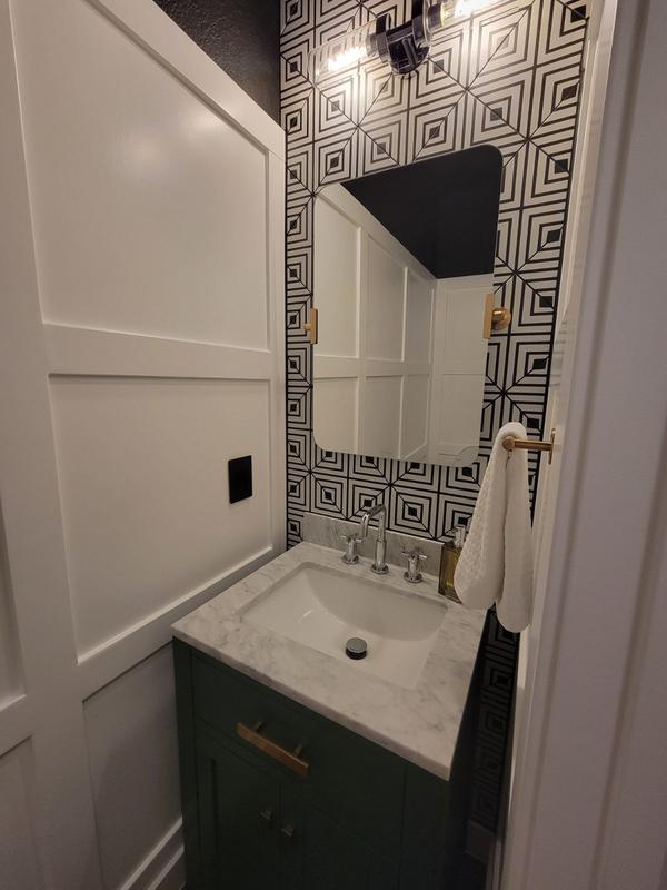 KOHLER Casita By Studio McGee 29.5 in. H x 22.8 in. W Rectangular Framed Wall Mount Bathroom Vanity Mirror in Polished Nickel