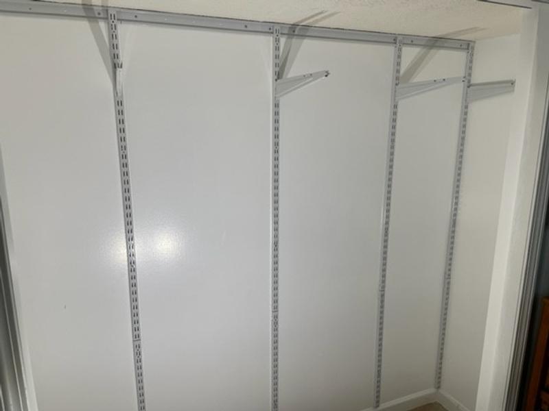 Everbilt Genevieve 6 ft. Gray Adjustable Closet Organizer Long