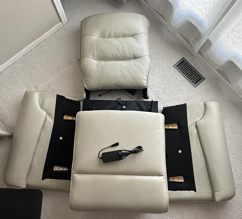 Spruce & Spring Yara Grey Dual Motor Zero Gravity Power Recliner