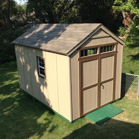 Handy Home Products Majestic 8 ft. x 12 ft. Wood Storage Shed 18631-8 ...