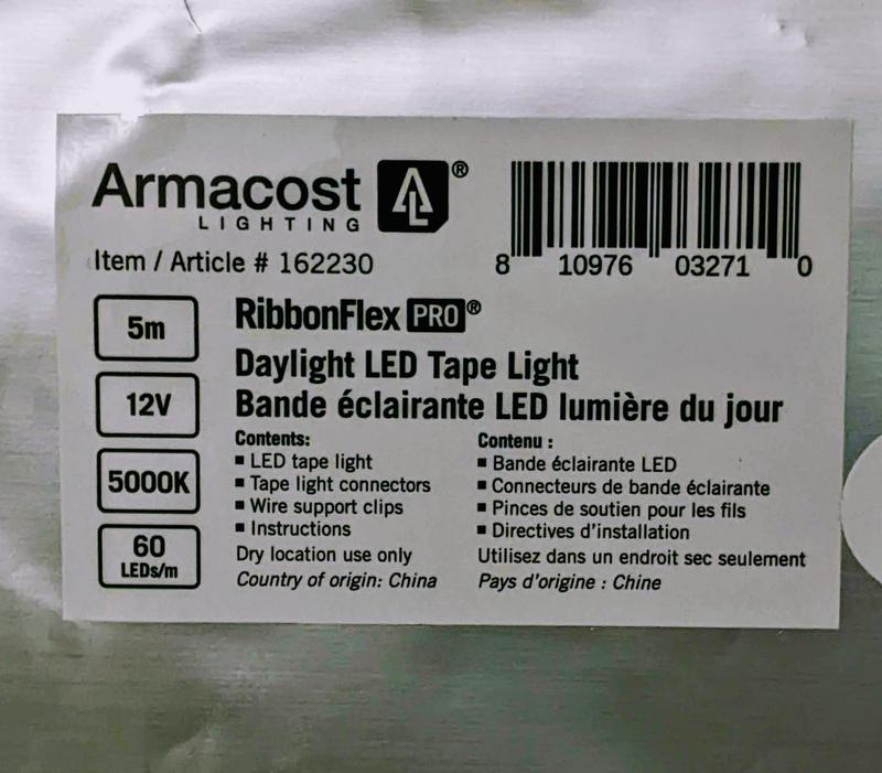 Armacost Lighting RibbonFlex PRO Series 120 LED/M Tape Light 197-in