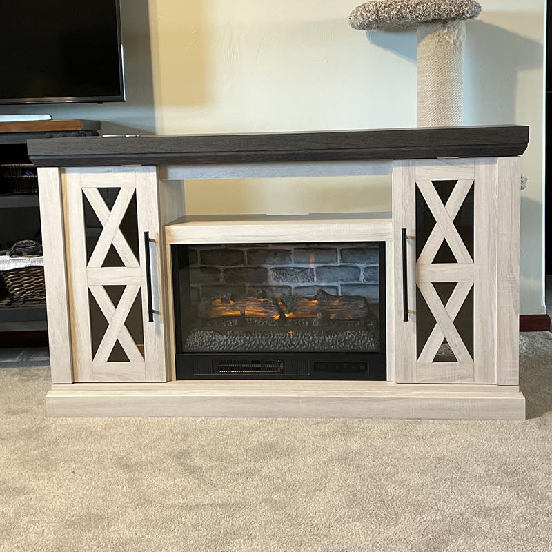 StyleWell Chelsea 65 in. Freestanding Electric Fireplace TV Stand