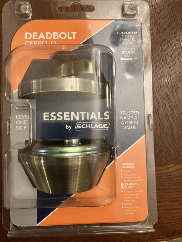 ESSENTIALS by Schlage VD60 Series Satin Nickel Single Cylinder