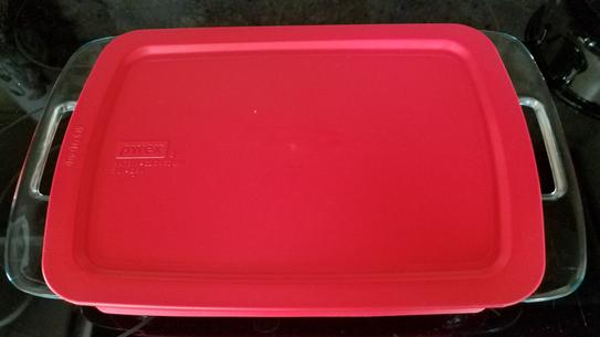 Pyrex Easy Grab 3-qt Glass Baker with Red Lid 1090949 - The Home Depot