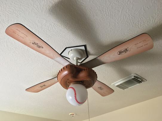 Hunter 44 In Indoor Baseball Ceiling Fan 23252 At The Home