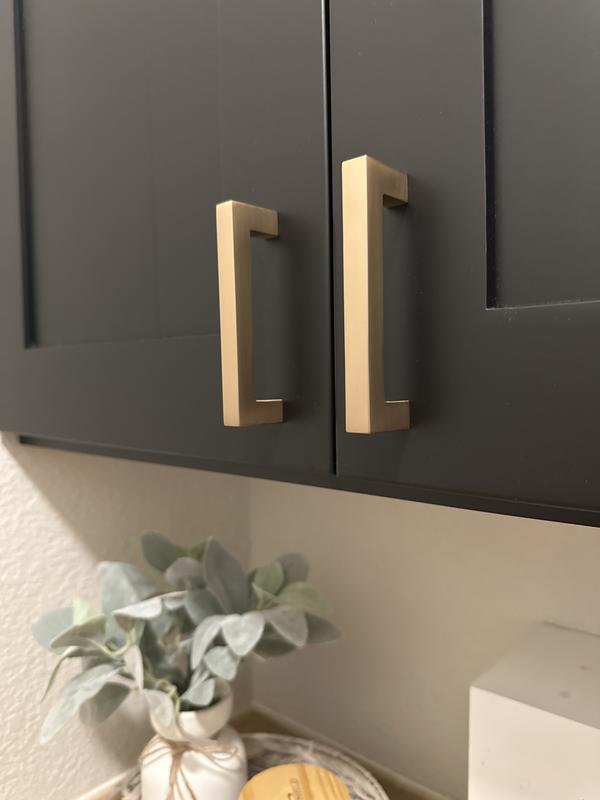 Liberty Modern Square 3-3/4 in. (96 mm) Modern Champagne Bronze