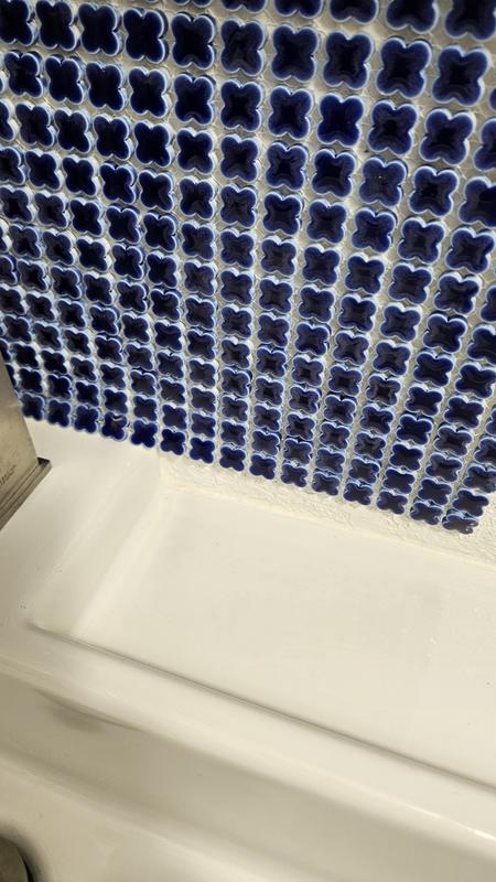 Merola Tile Fioretti Glossy Cobalt Blue 12 in. x 12 in. Porcelain