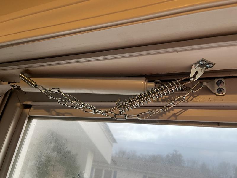 Wright Products Steel Screen And Storm Door Chain Stop - Absorbs Shock From Wind, Zinc V11 - The Home Depot