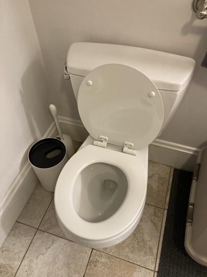 KOHLER K-4695-96 Ridgewood Molded-Wood Round-Front Toilet Seat – Biscuit Finish With Color-Matched Hinges
