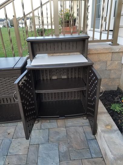 Suncast 47 Gal Patio Storage And Prep Station Bmps6400 At The