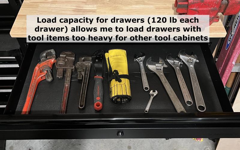 Husky Extra Wide Heavy Duty Welded 18-Gauge Steel 5-Drawer Husky Extra Wide Heavy Duty Welded 18-Gauge Steel 5-Drawer