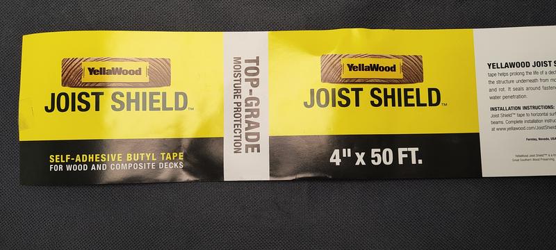 YellaWood Joist Shield 4 in. x 50 ft Self-adhesive Butyl Tape
