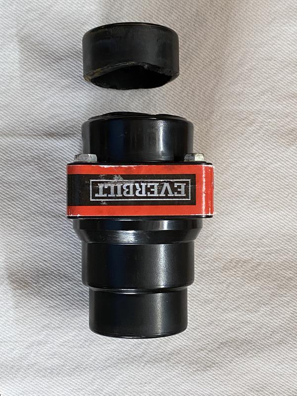 Sump Pump Check Valve For 1-1/2" Or 1-1/4" Pipe - Spring Loaded Flapper, Includes Stainless Clamps