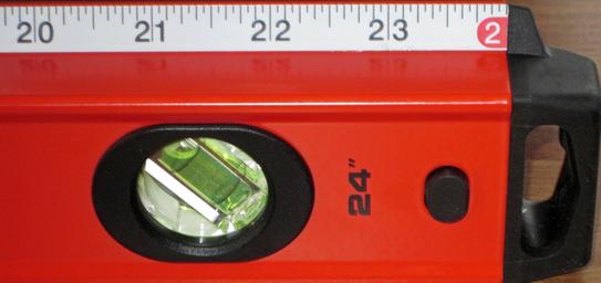 Kapro 24 in. Exodus Professional Box Level with 45° vial and Ruler 770 ...