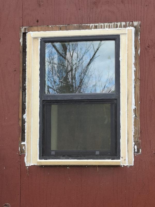 Ply Gem 35.5 in. x 59.5 in. Select Series Vinyl Single Hung Black