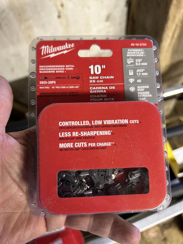 ペルチェ Milwaukee 8 in. Pruning Saw Chain with 33-Drive Links 49-16-2750