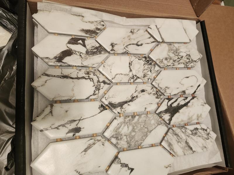Daltile Lamora Marble Olympus 11 in. x 12 in. Glazed Ceramic