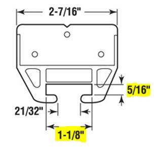 Prime-Line 21/32 in. x 1-1/8 in., White Drawer Guide Kit (2-pack) R ...