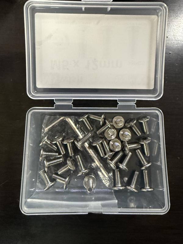 MYWISH M8 x 20 mm Silver Hex Button Head Socket Cap Screws (30