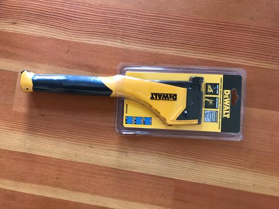 DEWALT Heavy Duty Hammer Stapler - DWHTHT450, Hammer Tacker For Insulation, Felt, Tarpaper