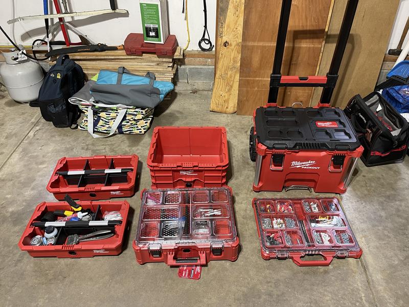 Buy PACKOUT 18.6 in. Tool Storage Crate Bin with Carrying Handles and 50 lbs. Weight Capacity