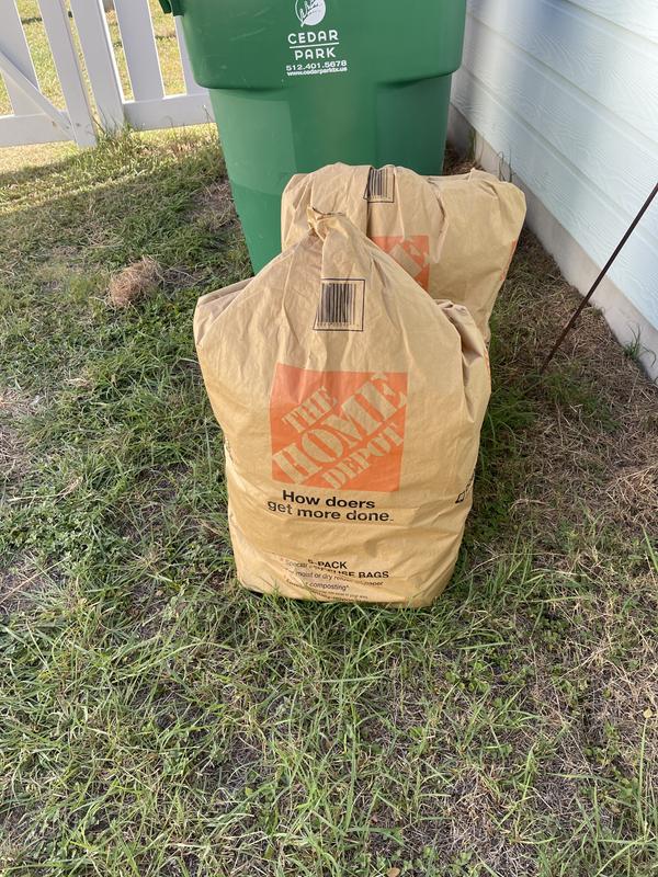 Reviews for The Home Depot 30 Gal. Paper Lawn and Leaf Bags 5 Count Pg 1 The Home Depot