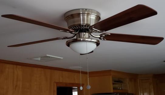 Hugger 52 In Led Indoor Brushed Nickel Ceiling Fan With