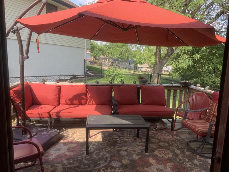 Housse De Canapé Sectionnel Patio Beige Hampton Bay Braxton Park Sunbrella - Neuf