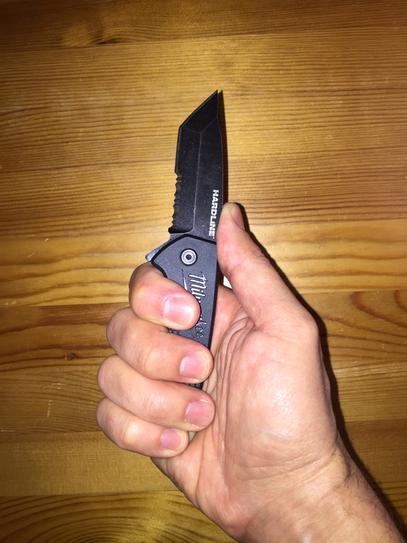 どどど Milwaukee 3 in. Hardline D2 Steel Smooth Blade Pocket Folding