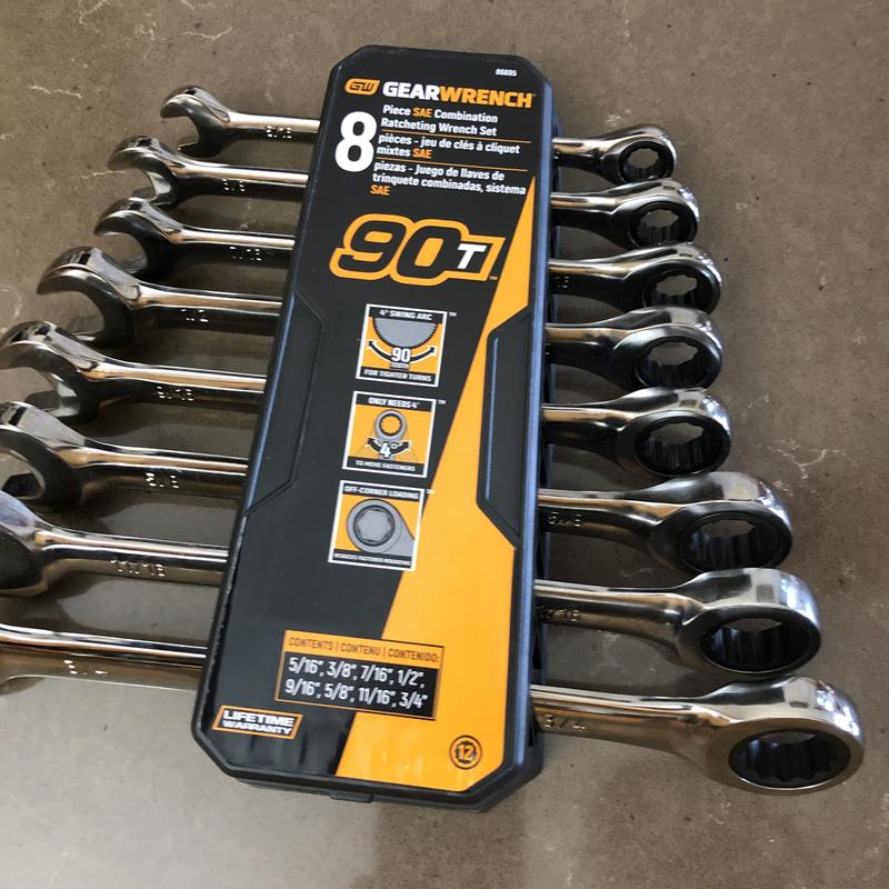 Juego De Llaves De Trinquete Reversibles 5 Piezas 12 Puntos | Meses Sin