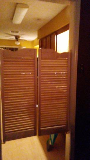 Pinecroft 30 In X 42 In Louvered Wood Cafe Door 853042 At The