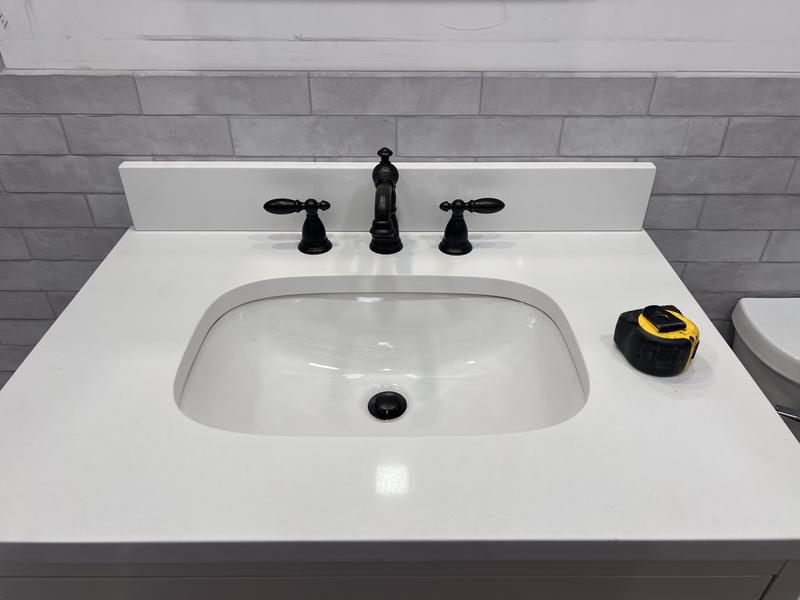 gixxer 　TKSPOT グローホワイト4号深鉢×2個 KOHLER 36 in. W Quartz Vanity Backsplash in Calacatta K-25816-CBB