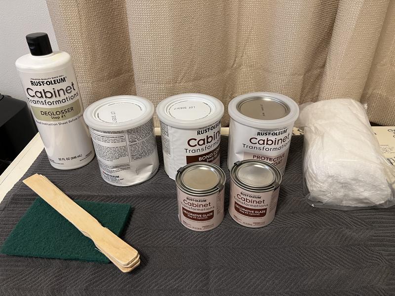 Rustoleum cabinet top coat sale