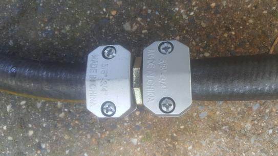 Riparatore per tubo da giardino, 3/4 x 1, adattatore per tubo dell'acqua, raccordo per tubo, collegamento per due tubi, prolunga accessori da giardino