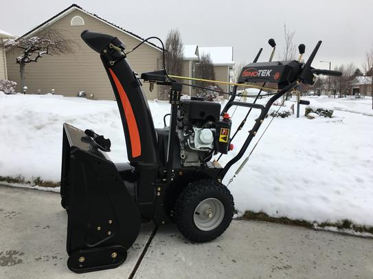 Sno Tek 24 In 2 Stage Electric Start Gas Snow Blower 920402 At The