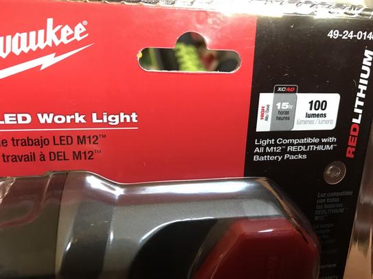 Reviews for Milwaukee M12 12-Volt Lithium-Ion Cordless 100 Lumens LED Work  Flashlight (Tool-Only) | Pg 2 - The Home Depot