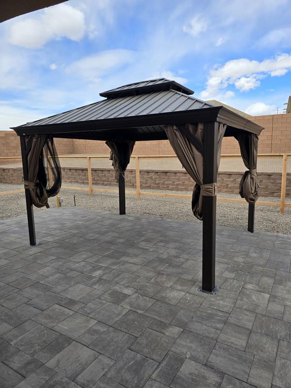 KOZYARD Alexander 10ft.D x 9ft.H x 12ft.W Aluminum Hardtop