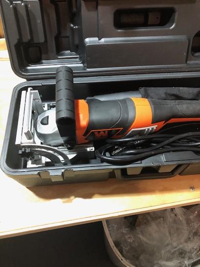 WEN 8.5-Amp Biscuit Joiner Kit With 200+ Birch Wood Biscuits - Complete Woodworking Set For Perfect Joints