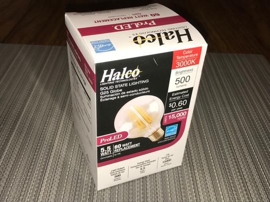 Halco Lighting Technologies 60-Watt Equivalent 5.5-Watt CA10 Dimmable LED Clear Filament Antique Vintage Medium Light Bulb Warm White Halco Lighting Technologies 60-Watt Equivalent 5.5-Watt CA10 Dimmable LED Clear Filament Antique Vintage Medium Light Bulb Warm White