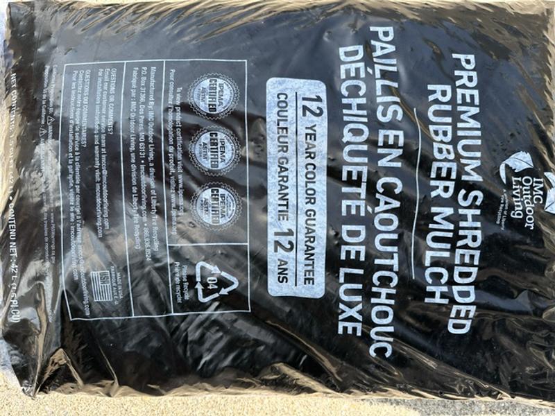 Vigoro 37.5 cu. ft. Black Shredded Rubber Mulch (25 Bags) RM15BK25