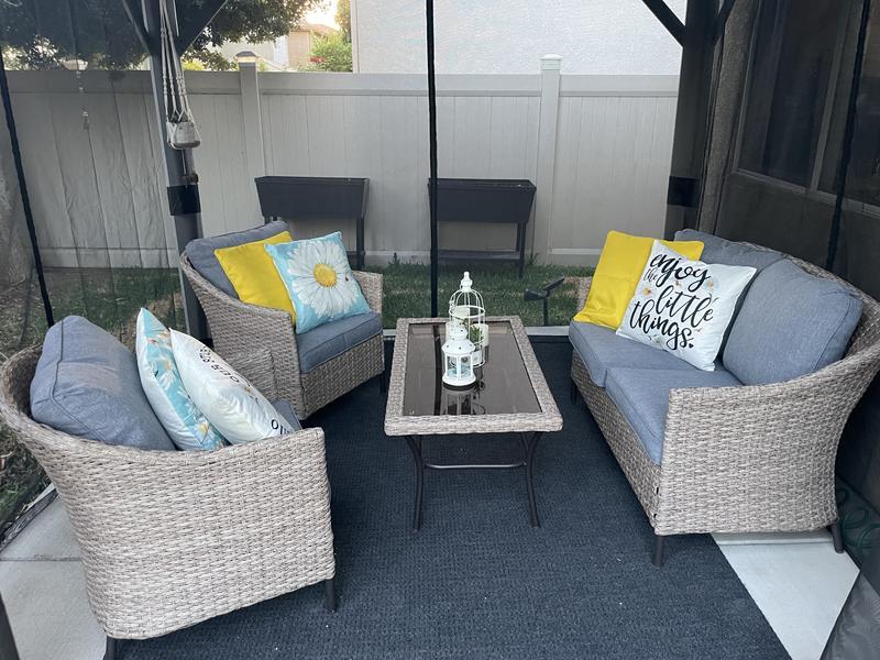 WAKE × Setinn Tour Porch 3P Set POLYWOOD® Estate Recycled Plastic 3 Piece Porch Rocker