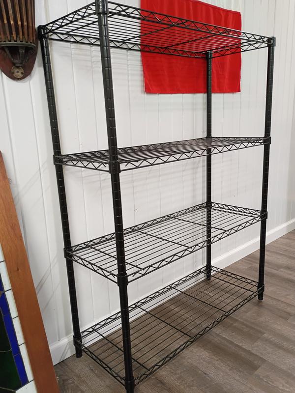 HDX 5-Tier Steel Wire Shelving Unit in Chrome (36 in. W x 72 in. H